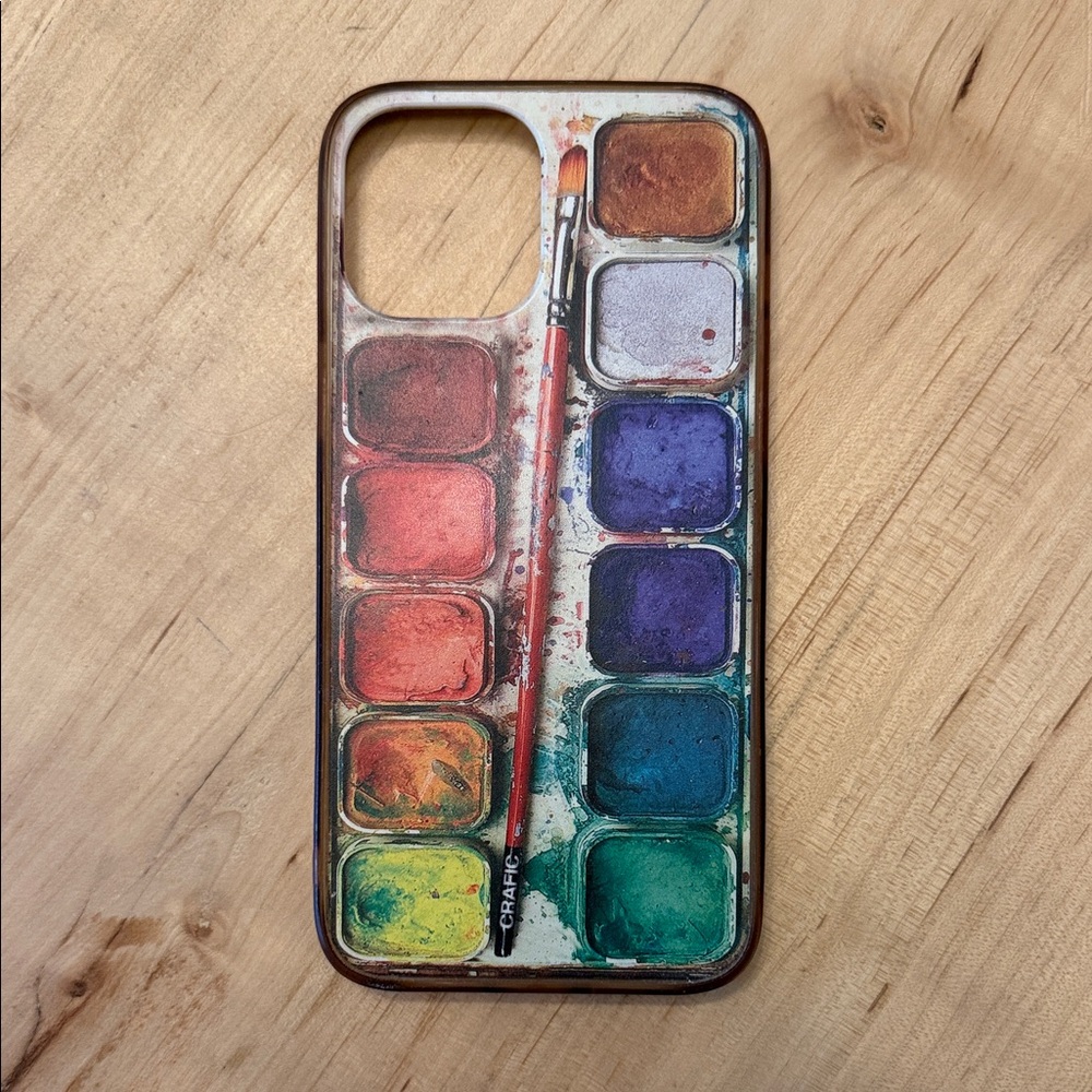 iPhone 12 Pro Max Grace and Frankie Multicolor Watercolor Palette Phone Case